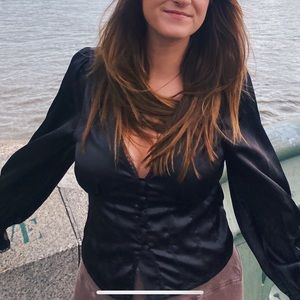 Satin Urban Outfitters Top